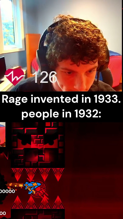 Why did bro react like that 💀 #geometrydash