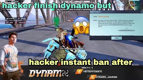hacker finish dynamo but 😱 dynamo report instant ban hacker💥🤙#bgmi  #dynamo