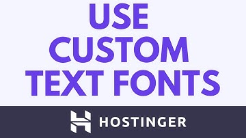 Hoe u aangepaste lettertypen gebruikt in de Hostinger Website Builder | Eenvoudig tekstlettertype...