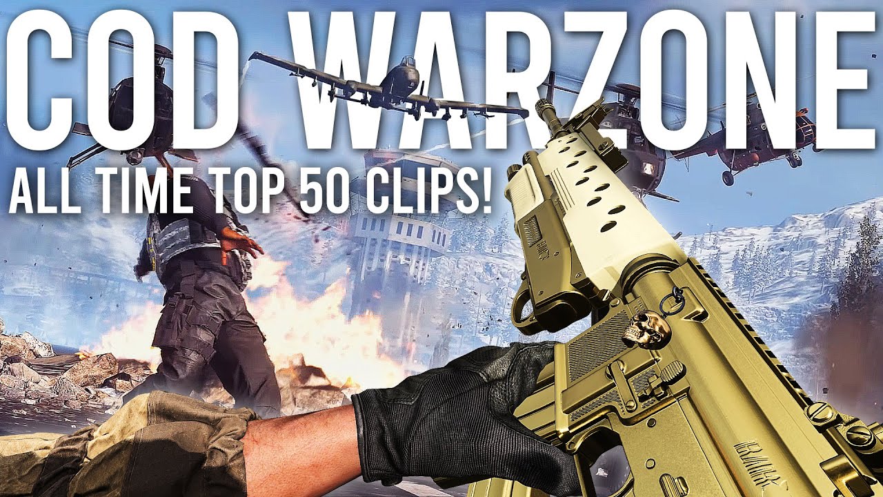 ⁣Call of Duty Warzone Reacting to the TOP 50 Clips of ALL TIME!