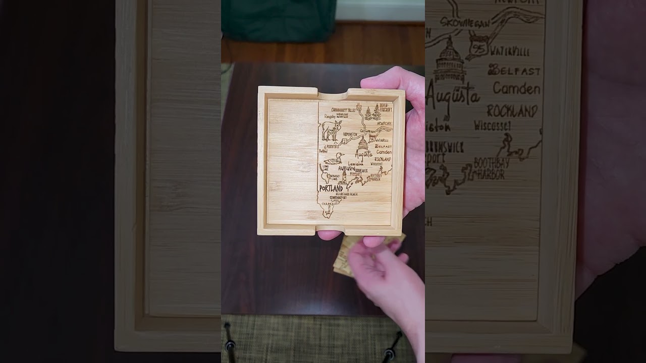 Totally Bamboo Maine Coaster Set Fast Review