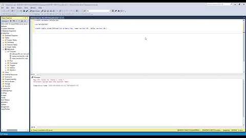 #2 Belajar MySql Dengan Microsoft SQL Server Management Studio - Create Table