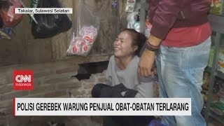 Polisi Gerebek Warung Penjual Obat-Obatan Terlarang