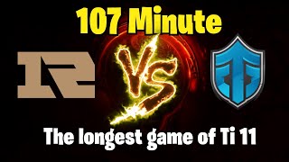 107 minute the longest game of Ti11 | RNG vs Entity - Dota 2 Ti11 -Lower Bracket (B01)