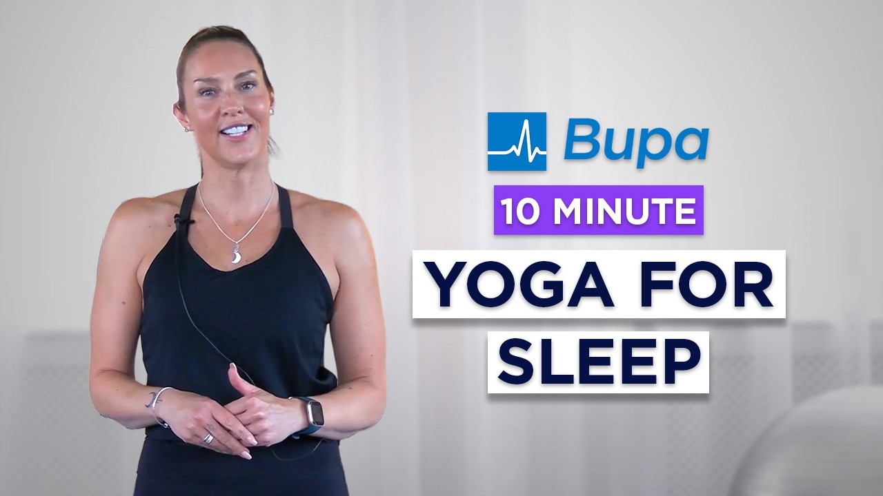 10 minute bedtime yoga | Flow for deep sleep | Bupa Health - YouTube