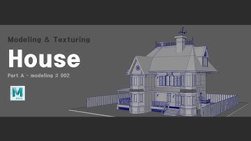 [Maya] How to model a house : Part A- Modeling # 002