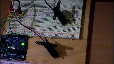 Two Servo Motors Sequenced in Ableton Live using Arduino