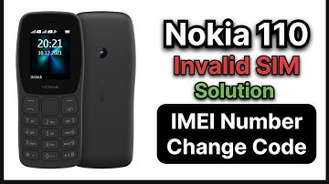 Nokia 110 IMEI Change Code