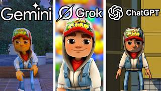 ChatGPT vs Gemini vs Grok: Creating Subway Surfers from Scratch