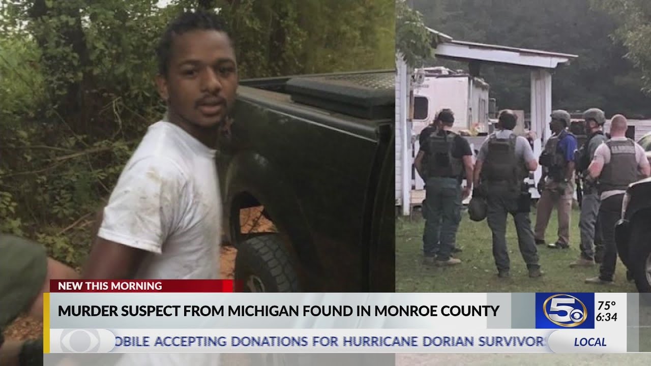 Michigan Murder Suspect Caught in Monroe County - YouTube