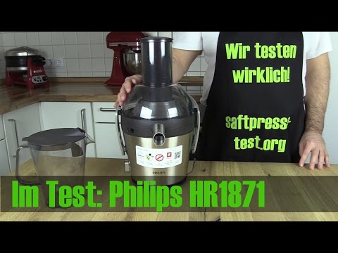 Philips HR1871/10 im Entsafter Test