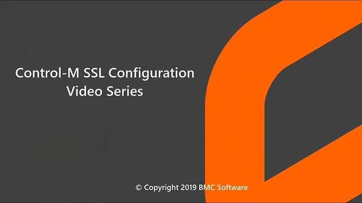 Configuring SSL between Control-M clients and the Control-M Web Server