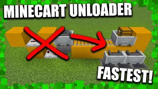 Minecraft: FASTEST minecart unloader [TUTORIAL]