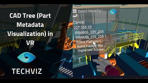CAD Tree in VR with TechViz