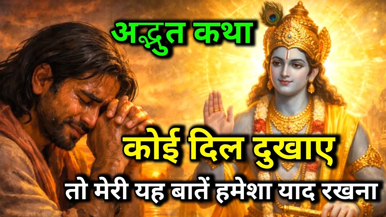 कोई दिल दुखाए तो मेरी यह बातें हमेशा याद रखना || Krishna Best Motivational Speech #bhagwatgeeta 