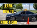 HOW TO PARK A CAR IN A PARKING SPACE FOR BEGINNERS