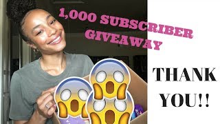 1,000 SUBSCRIBER GIVEAWAY!!!!