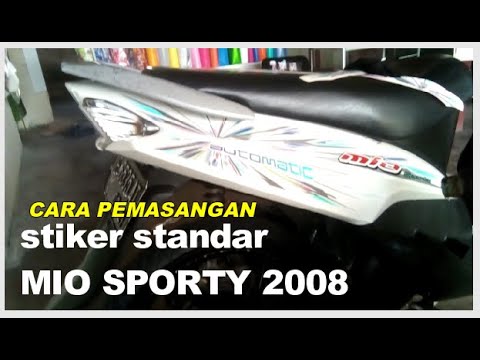 cara pasang stiker  motor  mio sporty  2008 YouTube