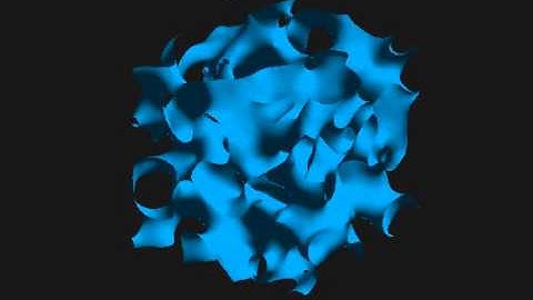 3D domain wall network