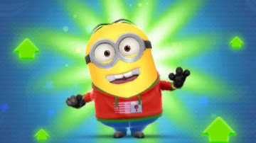 Minion Rush Coder minion Level Up costume and Challenger prize pod open