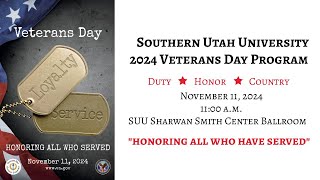2024 SUU Veterans Day Program
