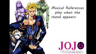 Musical References play when a JoJo stand appears