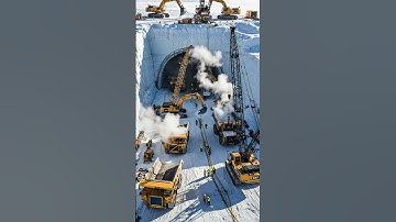 Building a Tunnel Beneath the Ice #megafactories #megamachines