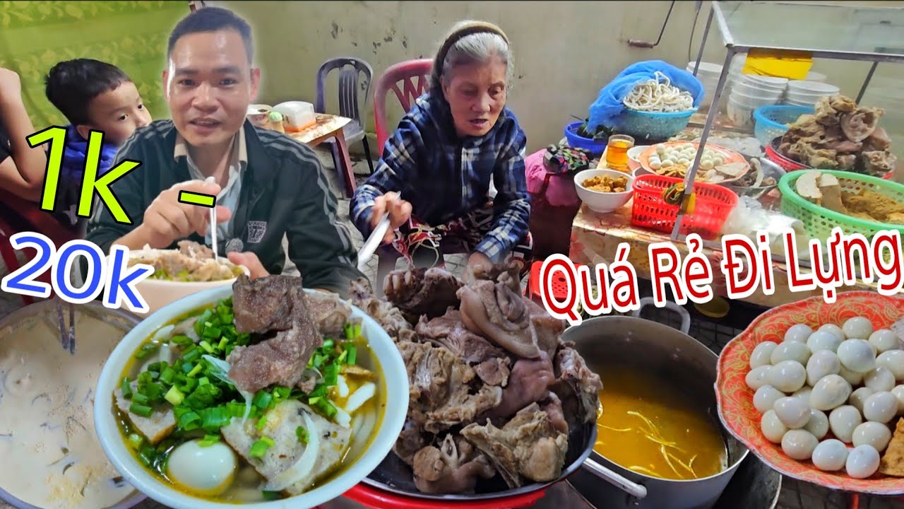 Ẩm Thực Nội Thành Huế Về Đêm - Bánh Canh Huế Bán Từ Lúc 1 Ngàn Đến Bây Giờ ? 