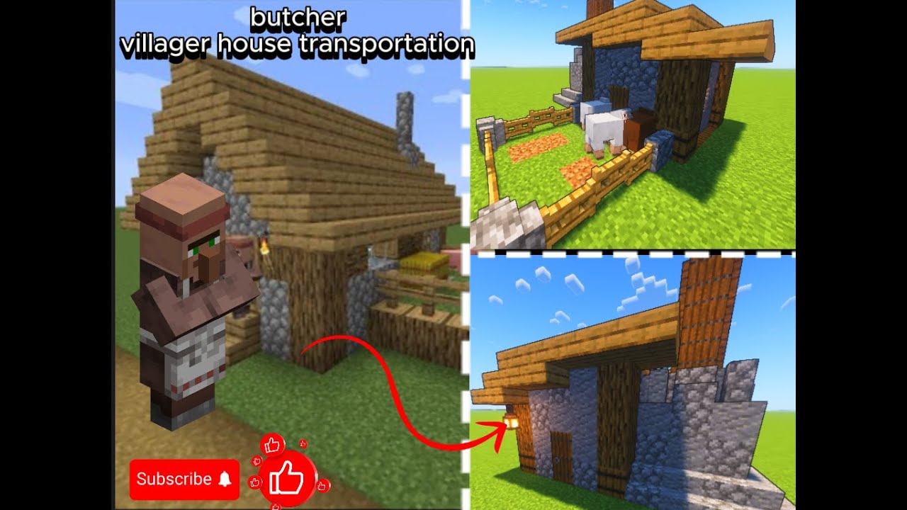 butcher villager house transformation