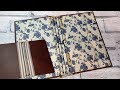 Easy Junk Journal Cover with Elastic Binding from an Old Book - Vintage Botanical