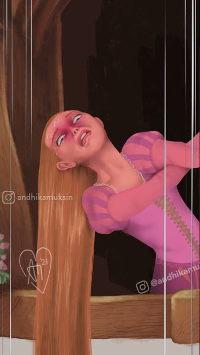 Rapunzel's Hair Lifting Practice - Before She's a PRO #Shorts