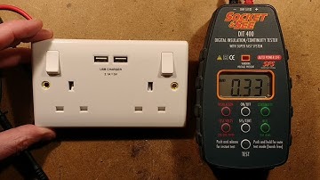 500V insulation test of a British General USB socket.