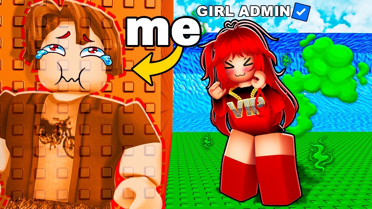 Going INVISIBLE to SPY On GIRLS ADMINS in Escape Tsunami!