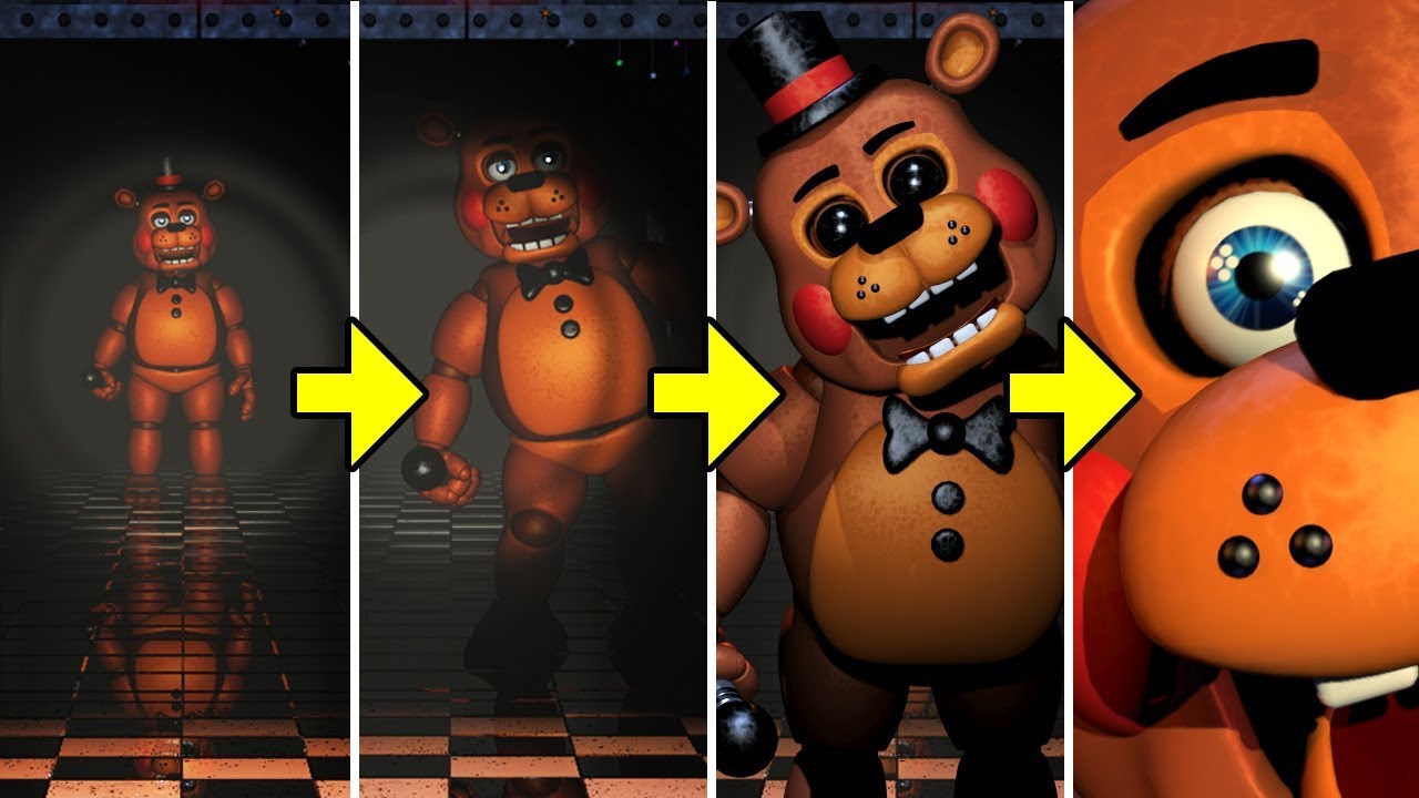 FNAF 2 Animatronic Movement (may not be accurate) : r/fivenightsatfreddys