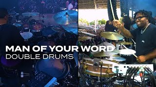 Man of Your Word - Maverick City Music | Double Drum Cam - Kingdom Tour: Terry Baker + Harold Brown