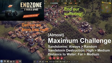 Endzone: A World Apart - Colony Builder - (Almost) Maximum Challenge - No commentary gameplay