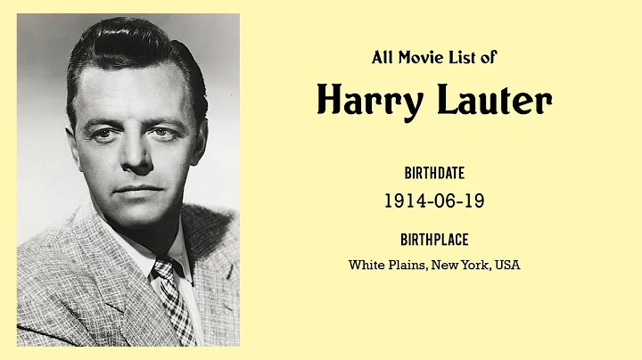 Harry Lauter Movies list Harry Lauter| Filmography...