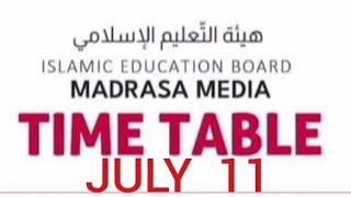 Madrasa media online class timetable July 11 l Madrasa media timetable today l F 4 TECH