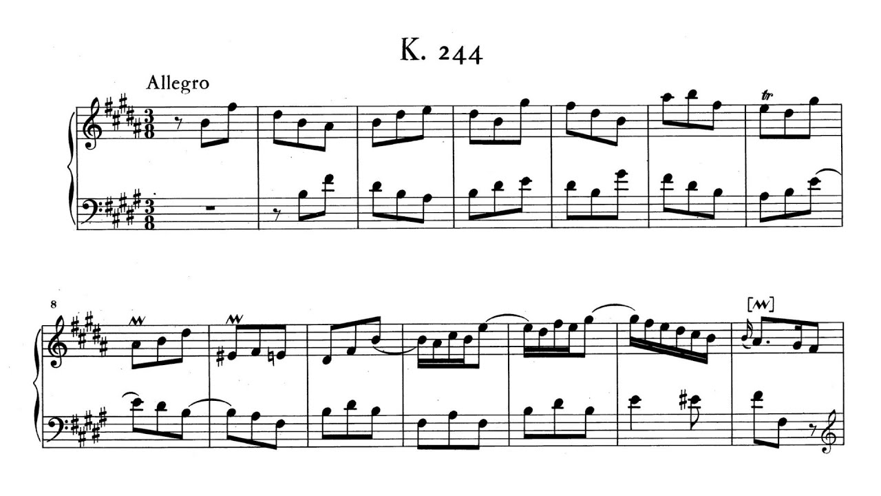 Scarlatti: Keyboard Sonata in B major, K.244 - YouTube