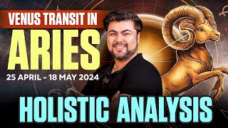 Venus Transit in Aries | Holistic Analysis | 25 April - 18 May 2024 | Analysis by Punneit
