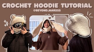 Crochet Hoodie Tutorial - Bear & Bunny Ears