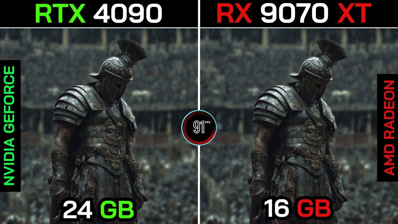 RX 9070 XT VS RTX 4090 + Ryzen™ 7 9800X3D : TEST IN 20 GAMES - YouTube