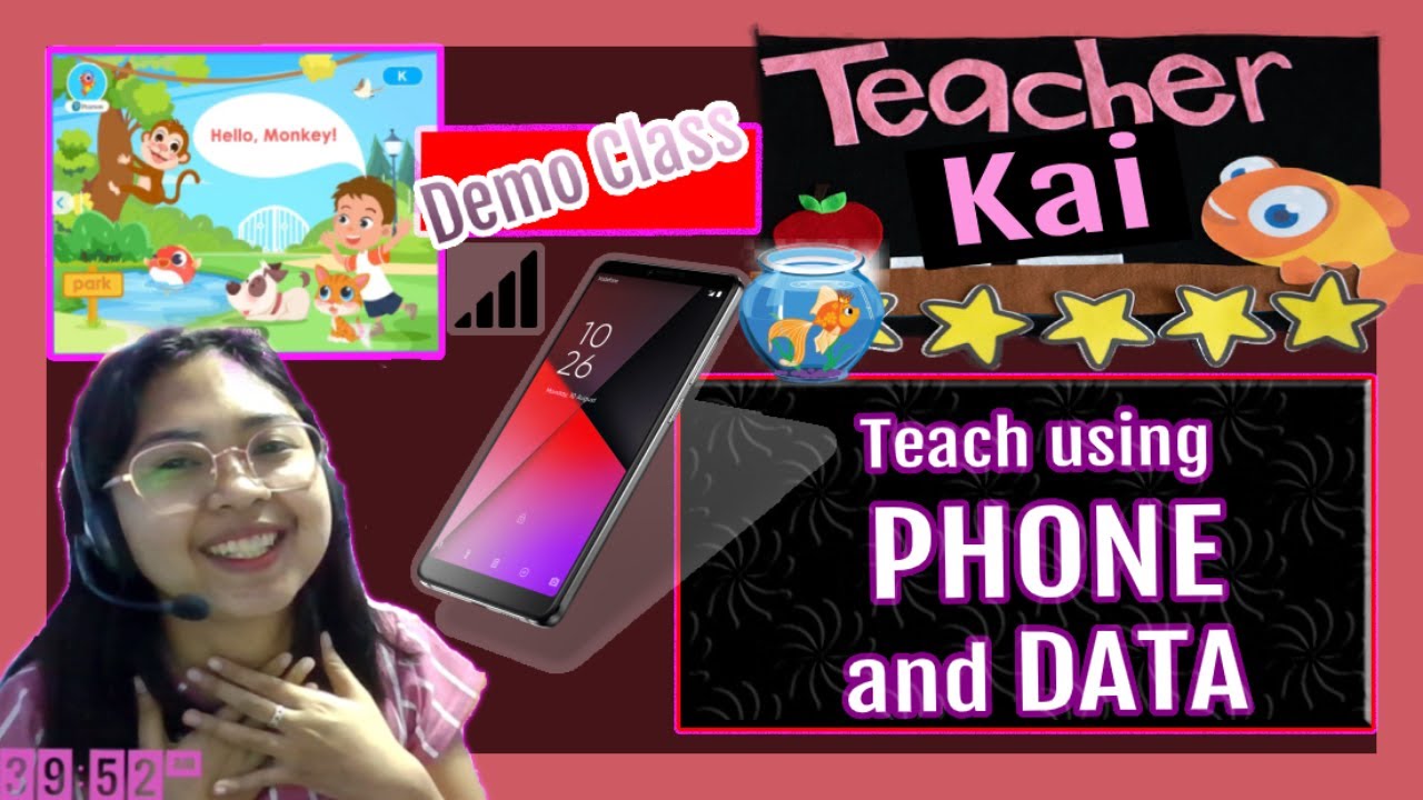 Palfish ONLINE Tutor using PHONE (actual demo class: how to pass ...