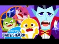 Zombie Shark Family and Vampire Visits the Dentist! | +Compilation | Halloween | Baby Shark Official