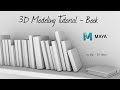 3D Modeling Tutorial - How to model a Book  in autodesk maya 2024