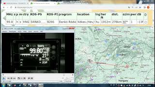 FM DX TR - 010125 - 99.8 Dankó Rádió (HNG) Kékes (Hev) 1kW! 278km