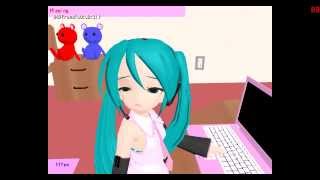 MMD and Vocaloid - Miku's Little Sister learns about Hentai (Funny)