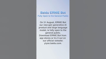 Baidu ERNIE Bot Fully Open to the General Public｜ERNIE Bot #ai #ernie#shorts