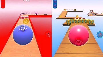 🔴🔵Sky Rolling Ball 3D Vs Reversed Gameplay SpeedRun Max Level 310