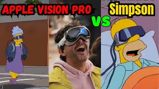 The Simpsons and Apple Vision Pro